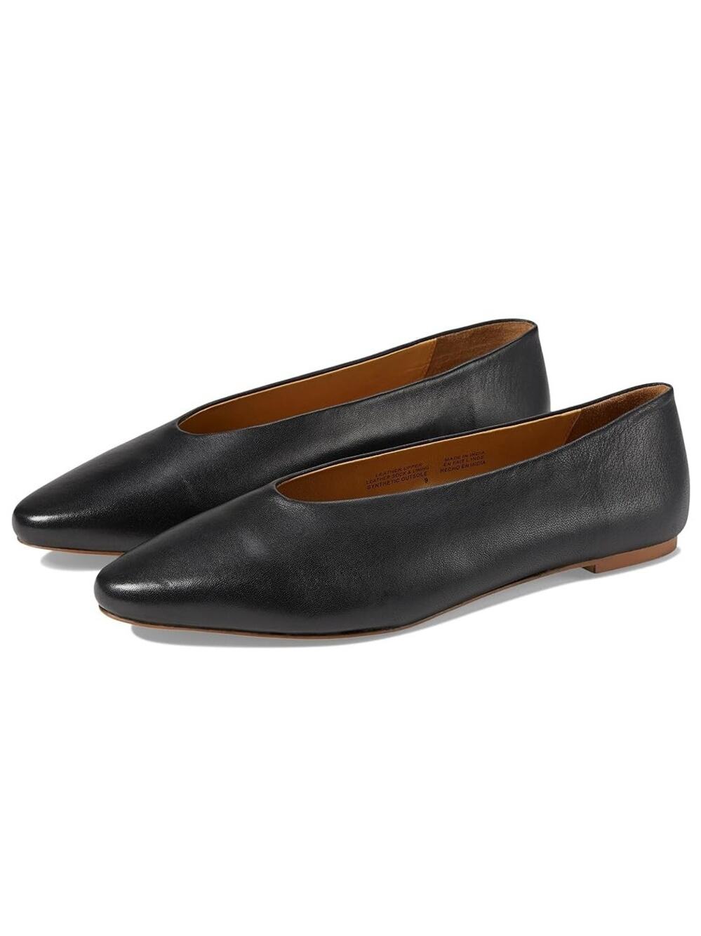 Seychelles Womens American Dreams Ballet Flats US 8 Black Leather NIB